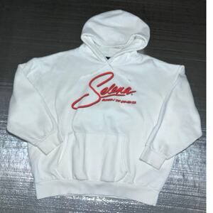 Selena Quintanilla White Hoodie Queen of Cumbia Graphic Pullover Women's XL